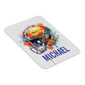 Inspirational Motivational Football Helmet Name Magnet (Rechte Seite)