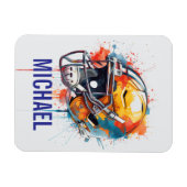 Inspirational Motivational Football Helmet Name Magnet (Horizontal)