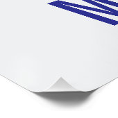 Inspirational Motivational Football Helmet Name Poster (Ecke)