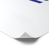 Inspirational Motivational Football Helmet Name Poster (Ecke)