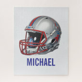 Inspirational Motivational Football Helmet Name Puzzle (Vertikal)
