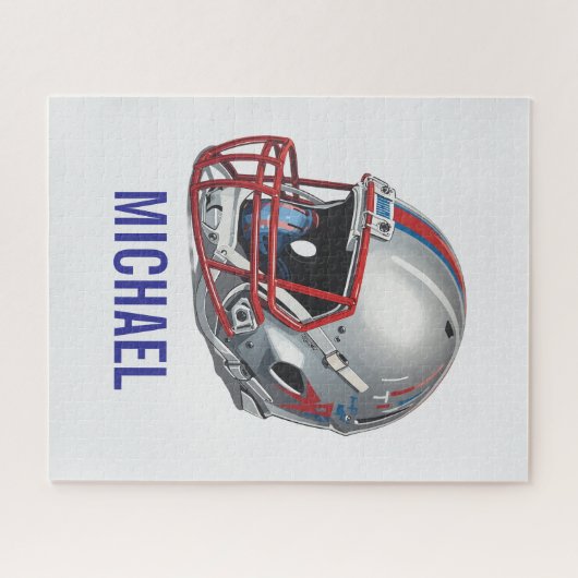Inspirational Motivational Football Helmet Name Puzzle (Horizontal)