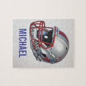 Inspirational Motivational Football Helmet Name Puzzle (Horizontal)