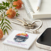 Inspirational Motivational Football Helmet  Schlüsselanhänger (Vorderseite rechts)