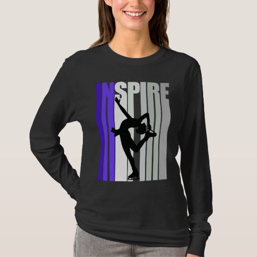 Inspirational Motivational Ice Skating Instructor  T-Shirt (Vorderseite)