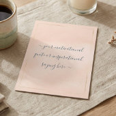 Inspirational Motivational Quote DIY Script Pink Postkarte