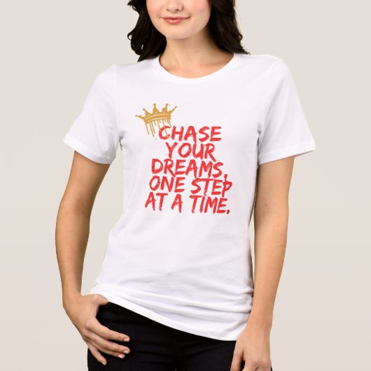 Inspirational Motivational Quotes Design  Tri-Blend Shirt (Vorderseite)