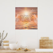 Inspirational Motivational Rumi Quote Angel Wings Poster (Küche)