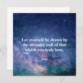 Inspirational Motivational Rumi Quote Universe (Vorne/Hinten)