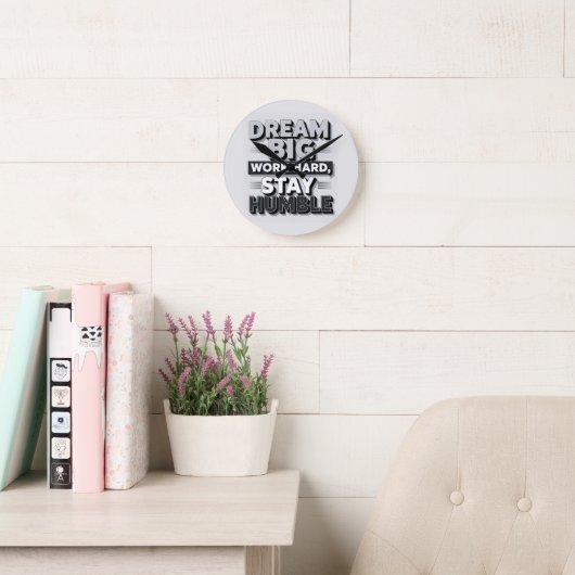 Inspirational & Motivational Typography Quote Art Runde Wanduhr (Lesesaal)