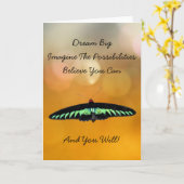 Inspirational motivierend Ermutigung Karte (Gelbe Blume)