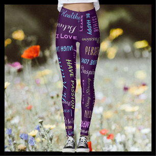 Inspirational motivierend WÄHLEN IHR FARBEyoga Leggings