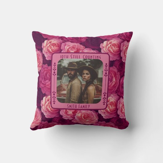Inspirational Mr And Mrs Wedding Throw Pillow Kissen (Rückseite)