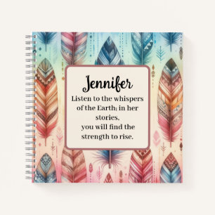 Inspirational Native American Spiral Notebook Notizblock