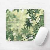 Inspirational Nature Quote Mousepad (Mit Mouse)