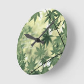 Inspirational Nature Quote Runde Wanduhr (Winkel)