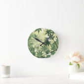 Inspirational Nature Quote Runde Wanduhr (Zuhause)