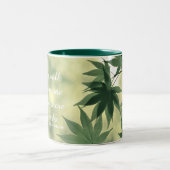 Inspirational Nature Quote Zweifarbige Tasse (Mittel)