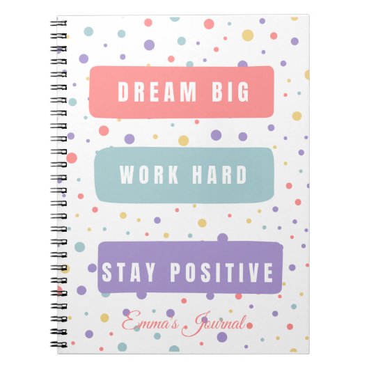 Inspirational Notebook Notizblock (Vorderseite)