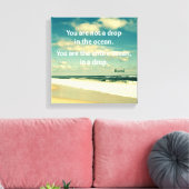 INSPIRATIONAL OCEE QUOTE RUMI FOTO ART LEINWANDDRUCK (Insitu (Wohnzimmer))