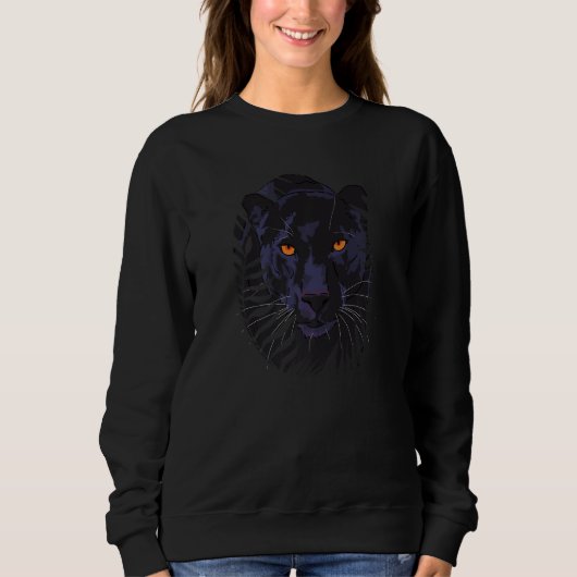 Inspirational Panther Men Women Jungle Animal Appa Sweatshirt (Vorderseite)