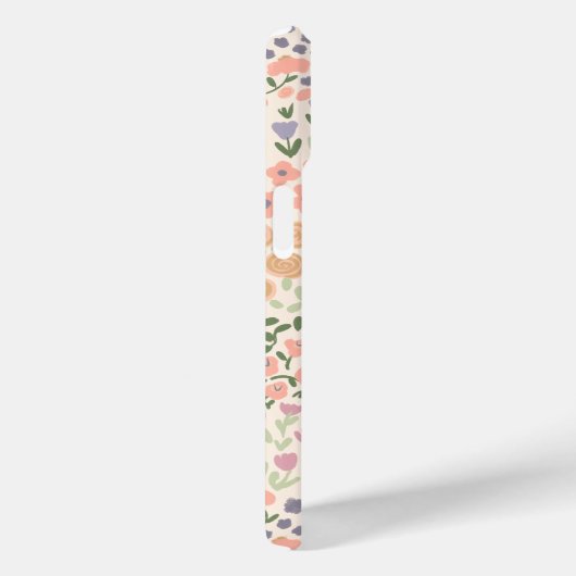 Inspirational Patchwork Floral & Plaid Phone Case (Rückseite / Rechts)