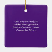 Inspirational Peace Word Art Custom Gift Ornamente (Rückseite)