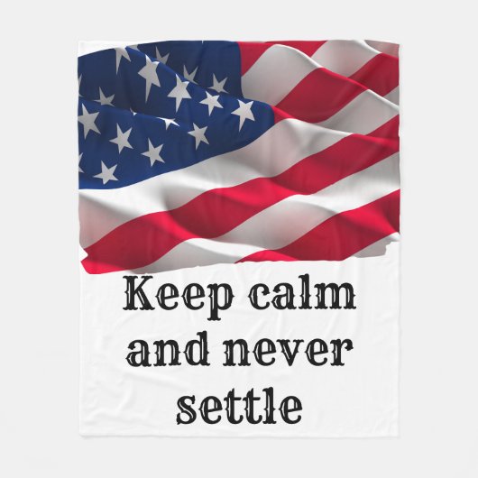 Inspirational phrase fleecedecke (Vorderseite)