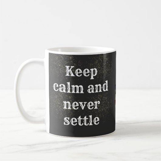 Inspirational phrase kaffeetasse (Links)