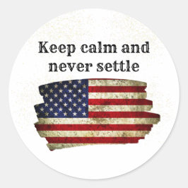 Inspirational phrase runder aufkleber