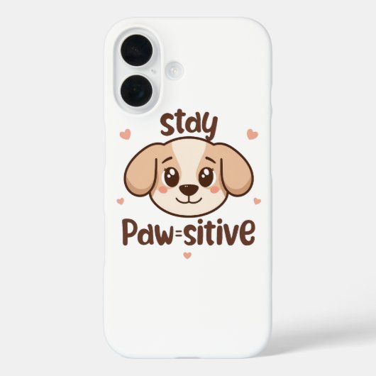 Inspirational Positive Puppy Message Case-Mate iPhone Hülle (Rückseite)