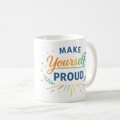 Inspirational Positive Quote Design Kaffeetasse (VorderseiteRechts)