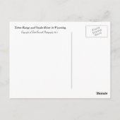 Inspirational PostCard - Tetons & Snake River Postkarte (Rückseite)