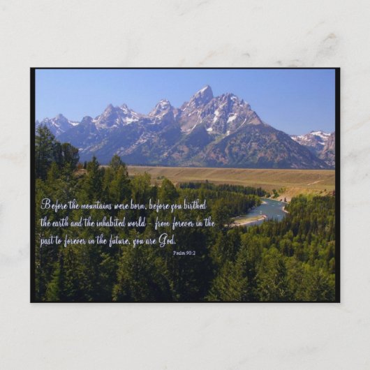 Inspirational PostCard - Tetons & Snake River Postkarte (Vorderseite)