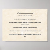 Inspirational Prayer Small Poster (Vorne)
