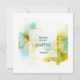 Inspirational Quote about Painting Karte