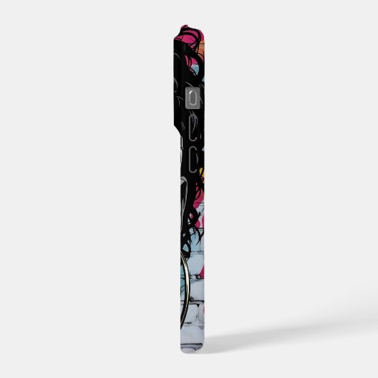 Inspirational Quote and City Woman iPhone Hülle (Linke Seite)