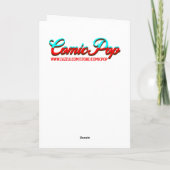 Inspirational Quote and City Woman Karte (Rückseite)