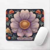 Inspirational Quote Art Nouveau Spring Garden Cute Mousepad (Mit Mouse)