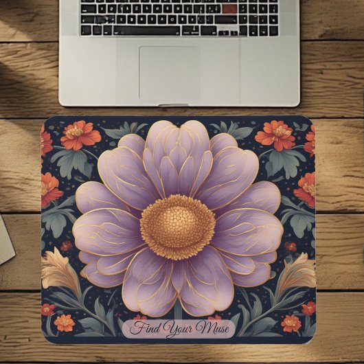 Inspirational Quote Art Nouveau Spring Garden Cute Mousepad
