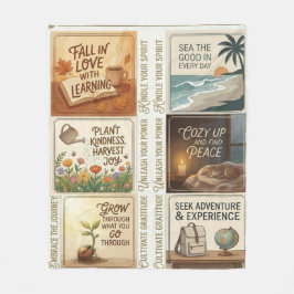 Inspirational Quote Art Sticker Sheet Fleecedecke