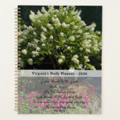 Inspirational Quote Flower Photo Daily Planner Planer (Vorderseite)