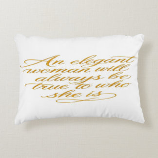 Inspirational Quote for Women Throw Pillow Dekokissen
