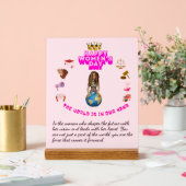 Inspirational Quote happy women's day Acrylschild (Hochzeit)