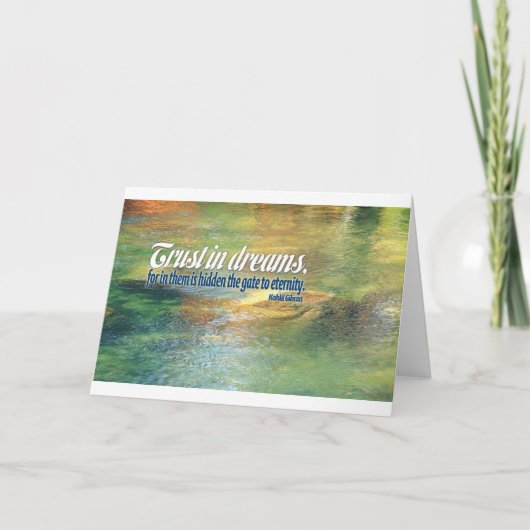 Inspirational Quote -- Kahlil Gibran Karte (Vorderseite)