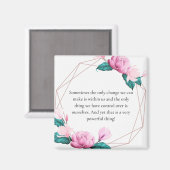 Inspirational Quote Magnet (Vorderseite/Rückseite)