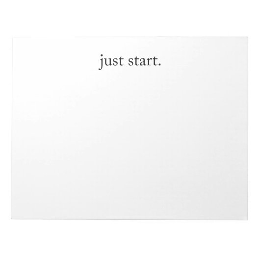 Inspirational Quote Minimalist  Notizblock (Vorderseite)