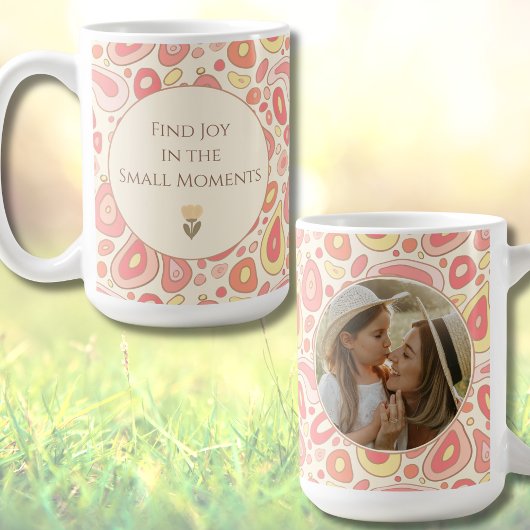 Inspirational Quote Mug with Custom Photo Kaffeetasse