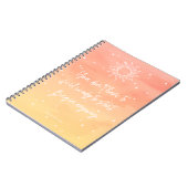 Inspirational Quote Mystic Sun Writing Notebook Notizblock (Linke Seite)