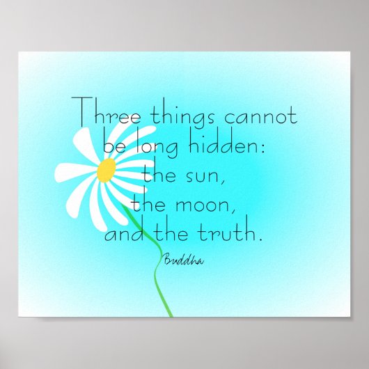 inspirational quote poster Buddha on truth text (Vorne)